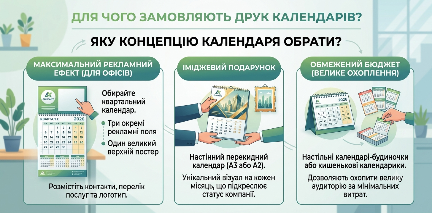 Який календар обрати Яку концепцію календаря обрати